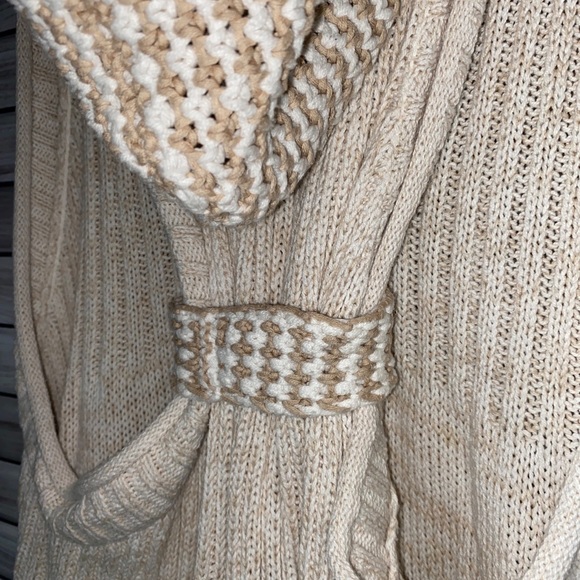 Free People Boho Hooded Sleeveless Knit Vest Size Small - Picture 4 of 8